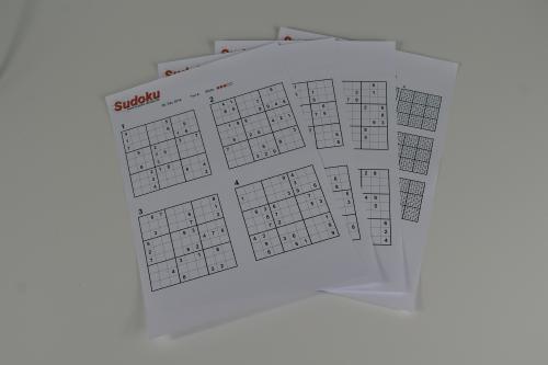 Sudoku ausgedruckt